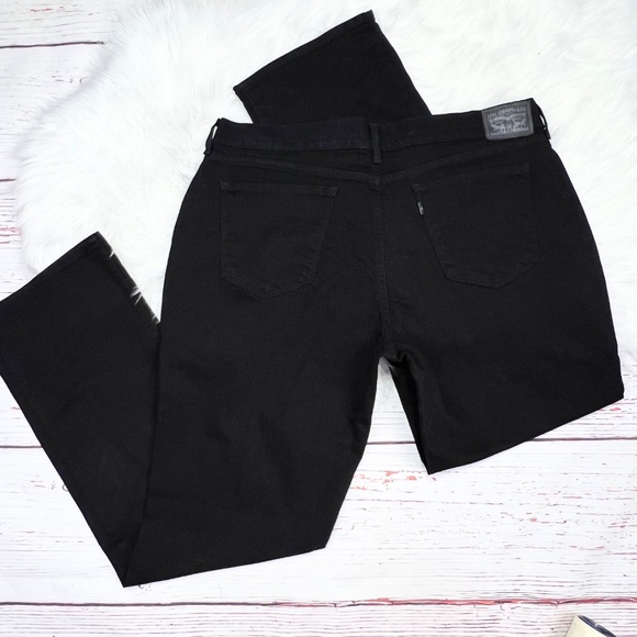👖|•LEVI'S•| Jet Black 505 Straight Leg Jeans Size 33👖 - Picture 3 of 9